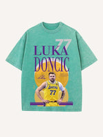 Luka Dončić Print Round Neck T-shirt