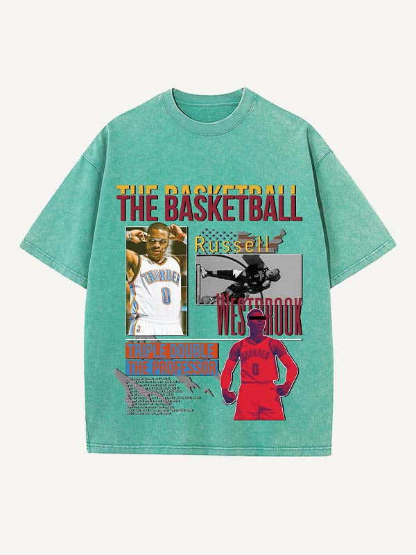 Russell Westbrook Print Round Neck T-shirt