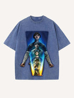 Stranger Things Print Round Neck T-shirt