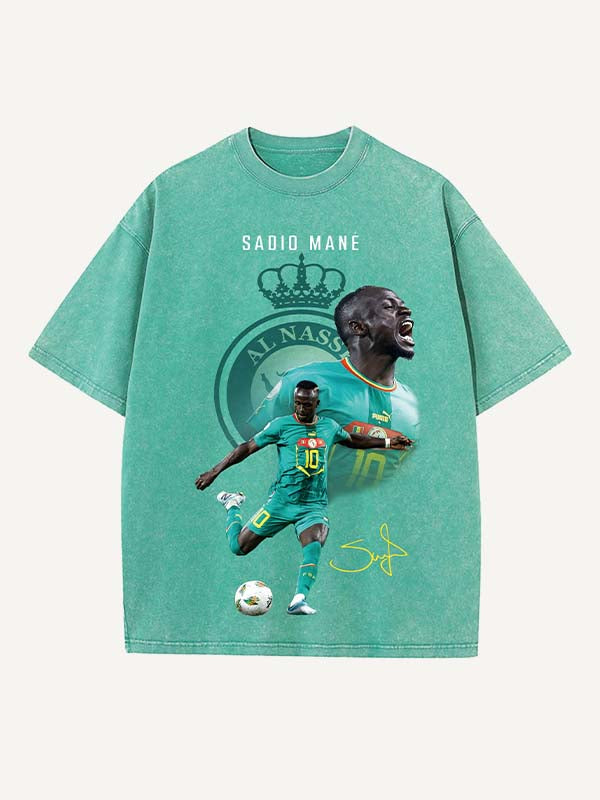 Sadio Mané Print Round Neck T-shirt