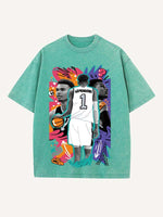 Victor Wembanyama Print Round Neck T-shirt