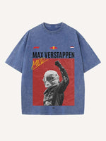 Max Verstappen Print Round Neck T-shirt