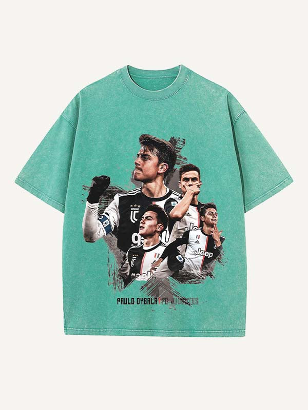 Paulo Dybala Print Round Neck T-shirt