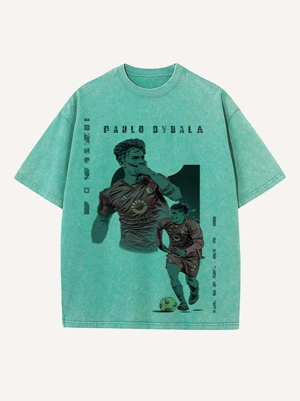 Paulo Dybala Print Round Neck T-shirt