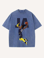 Ja Morant Print Round Neck T-shirt