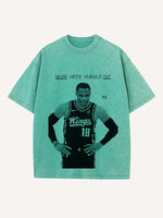 Russell Westbrook Print Round Neck T-shirt