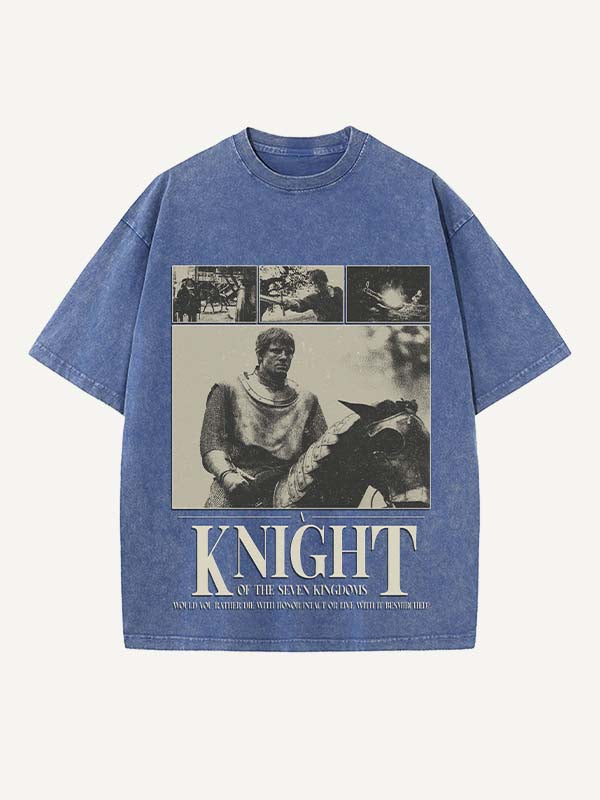 A Knight of the Seven Kingdoms Print Round Neck T-shirt