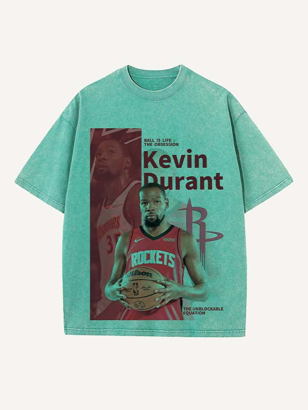 Kevin Durant Print Round Neck T-shirt