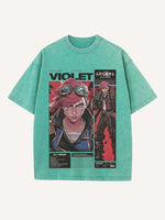 Arcane Print Round Neck T-shirt