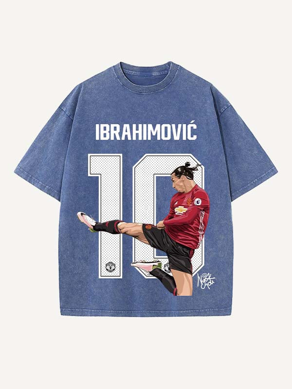 Zlatan Ibrahimović Print Round Neck T-shirt