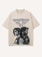 The Last of Us Print Round Neck T-shirt
