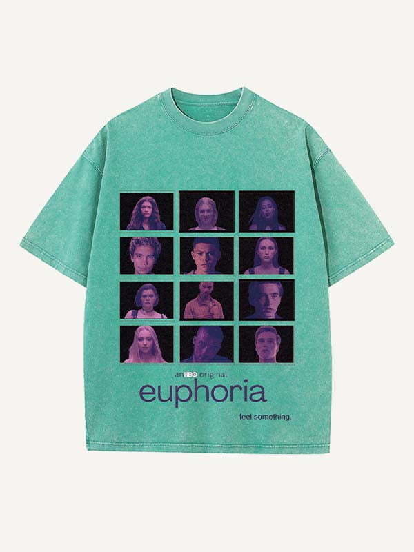 Euphoria Print Round Neck T-shirt