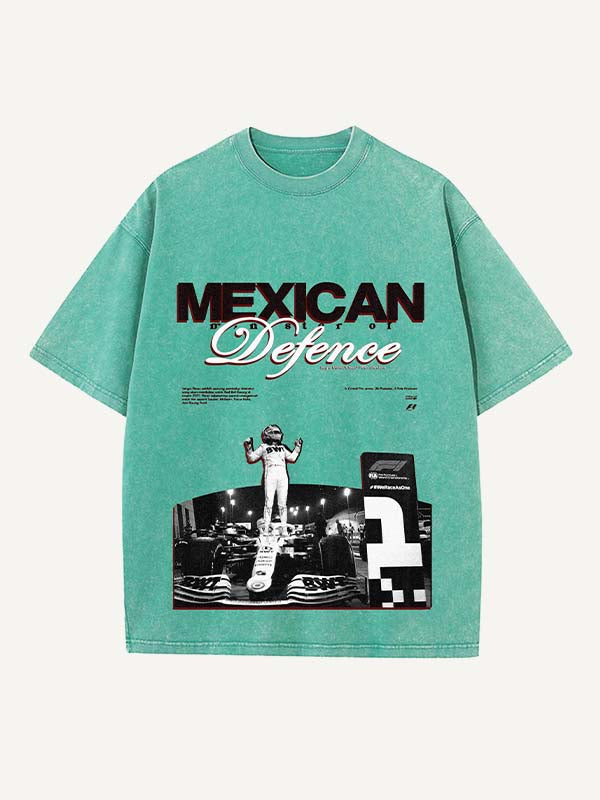 Sergio Perez Print Round Neck T-shirt