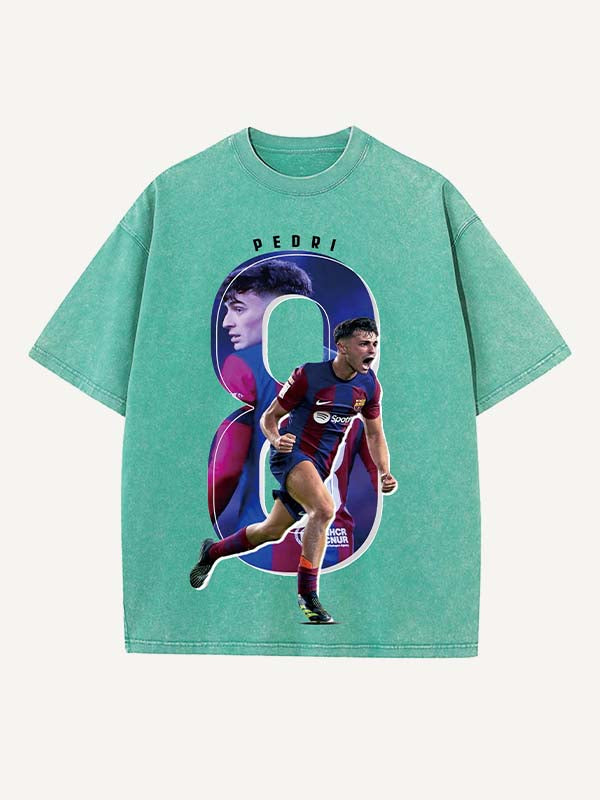 Pedri Print Round Neck T-shirt