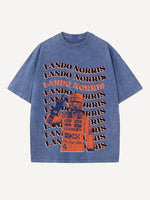 Lando Norris Print Round Neck T-shirt