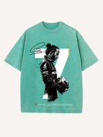 Lewis Hamilton Print Round Neck T-shirt