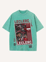 Charles Leclerc Print Round Neck T-shirt
