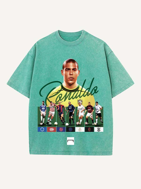 Ronaldo Print Round Neck T-shirt