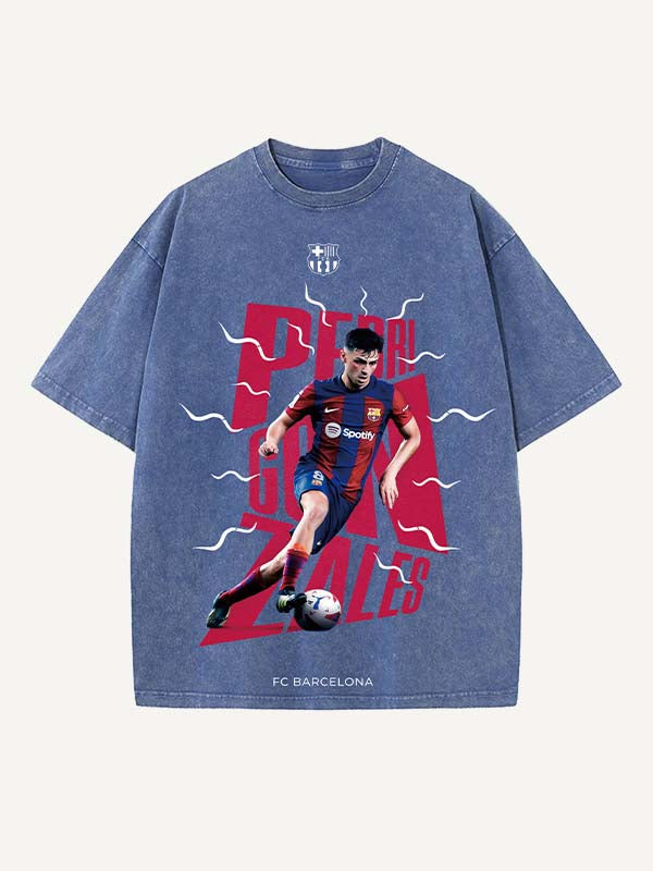 Pedri Print Round Neck T-shirt