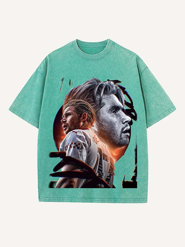 Kevin De Bruyne Print Round Neck T-shirt