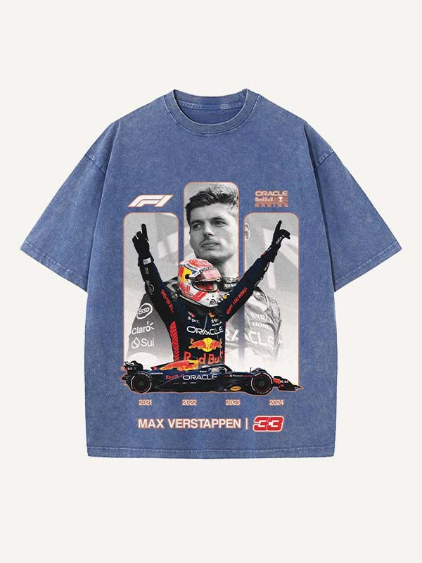 Max Verstappen Print Round Neck T-shirt