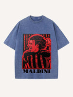 Paolo Maldini Print Round Neck T-shirt