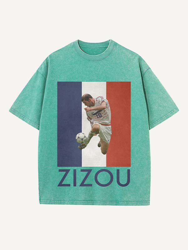 Zizou Print Round Neck T-shirt