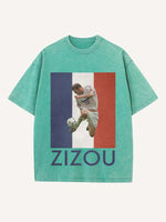 Zizou Print Round Neck T-shirt
