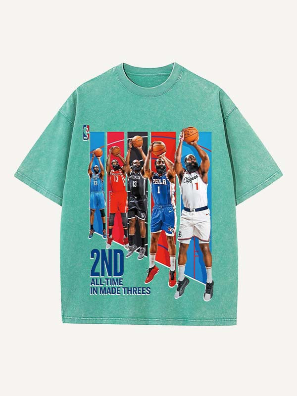 James Harden Print Round Neck T-shirt
