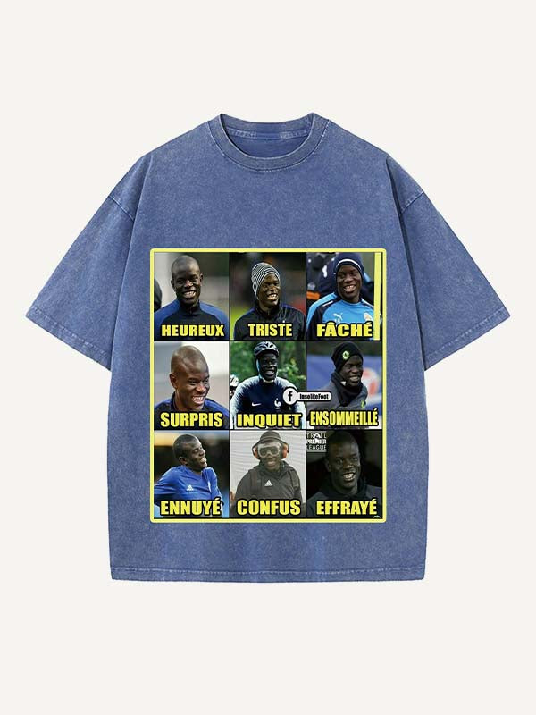 N'Golo Kanté Print Round Neck T-shirt