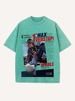 Max Verstappen Print Round Neck T-shirt