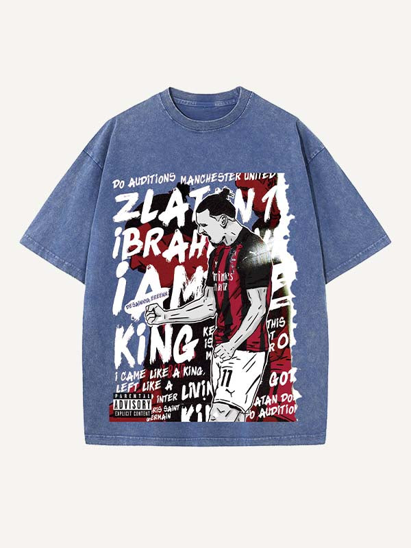 Zlatan Ibrahimović Print Round Neck T-shirt
