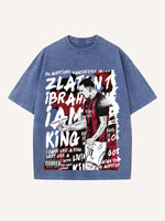 Zlatan Ibrahimović Print Round Neck T-shirt