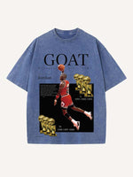 Michael Jordan Print Round Neck T-shirt