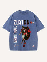 Zlatan Ibrahimović Print Round Neck T-shirt