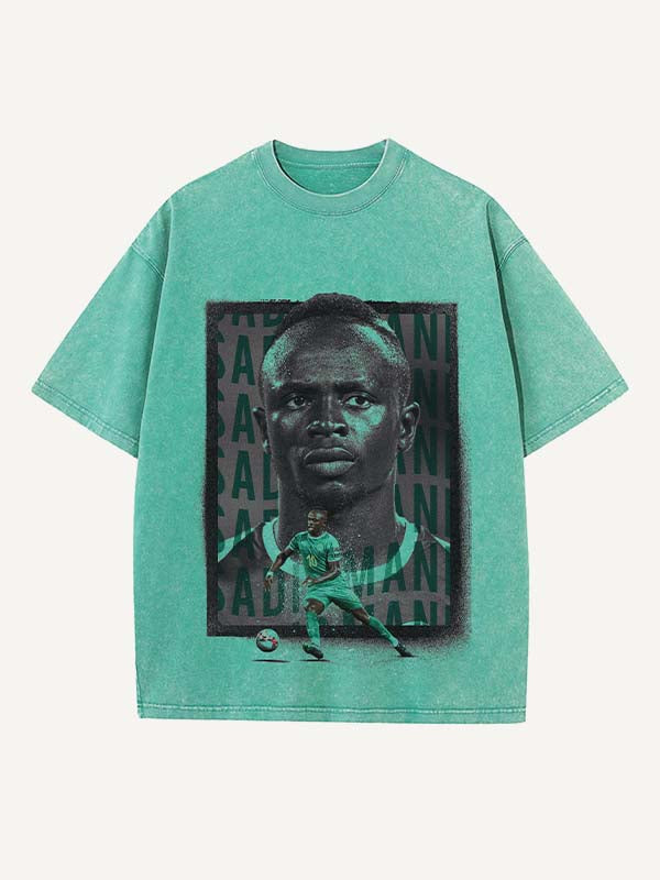 Sadio Mané Print Round Neck T-shirt