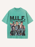 Fernando Alonso Print Round Neck T-shirt