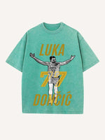Luka Dončić Print Round Neck T-shirt