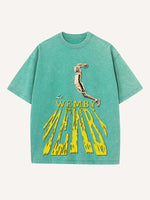 Victor Wembanyama Print Round Neck T-shirt