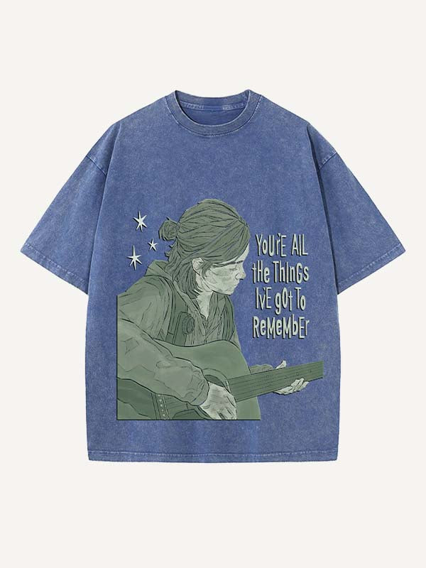 The Last of Us Print Round Neck T-shirt