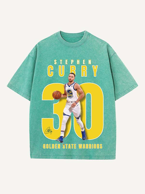Stephen Curry Print Round Neck T-shirt