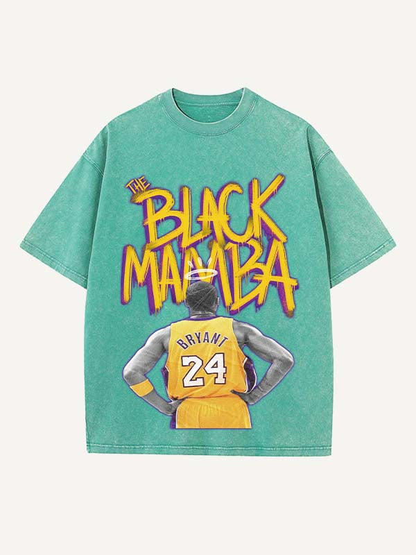Kobe Bryant Print Round Neck T-shirt
