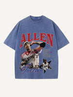 Allen Iverson Print Round Neck T-shirt