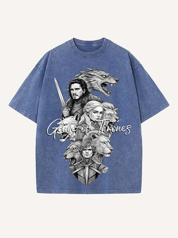 Game of Thrones Print Round Neck T-shirt