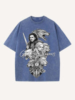Game of Thrones Print Round Neck T-shirt