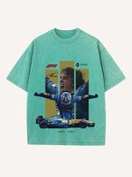 Fernando Alonso Print Round Neck T-shirt