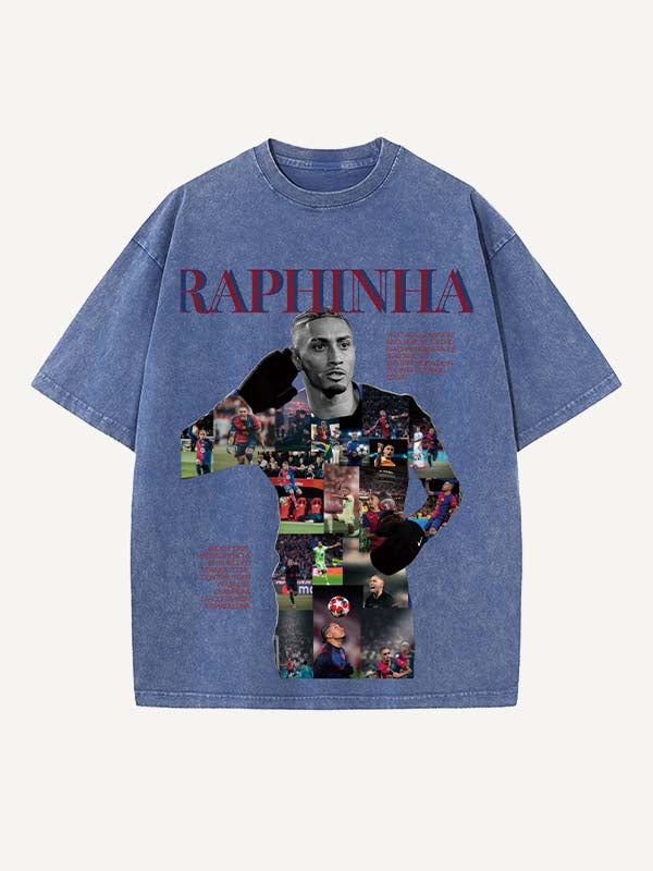 Raphinha Print Round Neck T-shirt