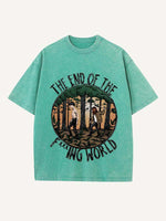 The End of the Fxxxing World Print Round Neck T-shirt