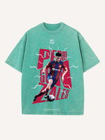 Pedri Print Round Neck T-shirt