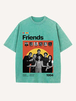 Friends Print Round Neck T-shirt
